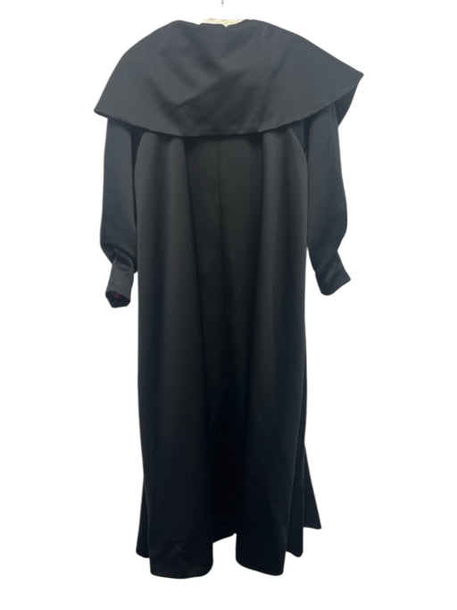 Victor Costa Size One Size Black No Fabric Tag Long Sleeve Wide Collar Maxi Coat Black / One Size