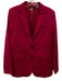 The Kooples Size 38 / M Fuchsia Wool Flap Pocket 2 button Welt Pocket Jacket Fuchsia / 38 / M
