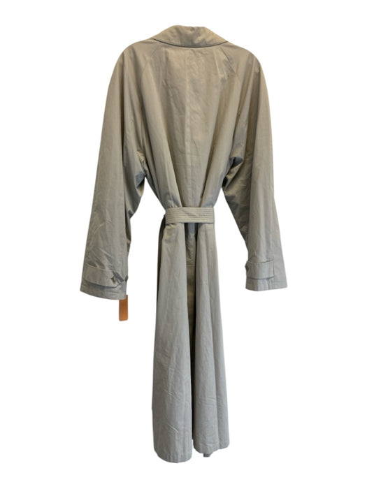 Emporio Armani Size 50 Light taupe Rayon Hidden Button Pockets Belted Coat Light taupe / 50