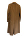 Teresa Tardia Size 12 Brown Virgin Wool Fox Collar Removable 3 Button Coat Brown / 12