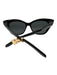 Prive Revaux Black Acetate Oversize Tinted Cat Eye Sunglasses Black