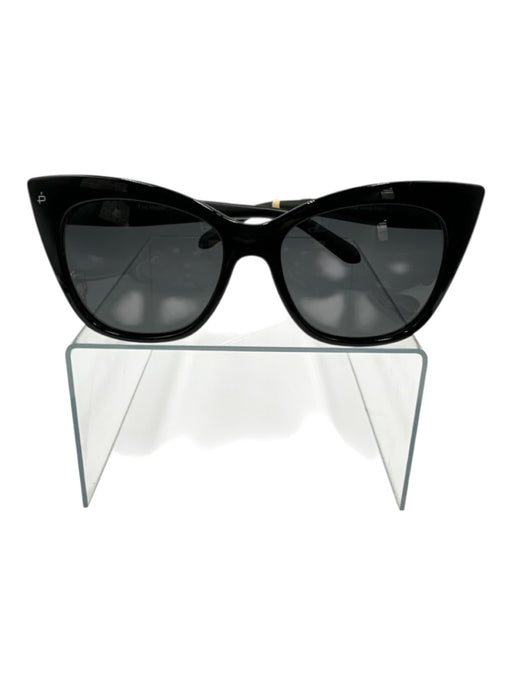 Prive Revaux Black Acetate Oversize Tinted Cat Eye Sunglasses Black