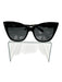Prive Revaux Black Acetate Oversize Tinted Cat Eye Sunglasses Black