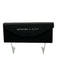 Diff Black Acetate Narrow Rectangle Logo Sunglasses Black