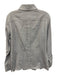 Escada Size 38 Light Gray Cotton Button Down Long Sleeve Collar Fitted Top Light Gray / 38