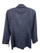 Linda Allard Ellen Tracy Size 2 Navy Blue Wool & Silk Blend Plaid Blazer Jacket Navy Blue / 2