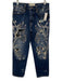Free People Size 25 Medium Wash Cotton Denim Distressed Slim Jeans Medium Wash / 25