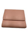 Chanel Light Pink Leather Interlocking CC Snap Button Close Compact Wallets Light Pink