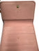 Chanel Light Pink Leather Interlocking CC Snap Button Close Compact Wallets Light Pink
