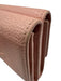 Chanel Light Pink Leather Interlocking CC Snap Button Close Compact Wallets Light Pink
