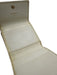 Chanel Cream White Leather Enamel Logo Snap Button Close Compact Wallets Cream White
