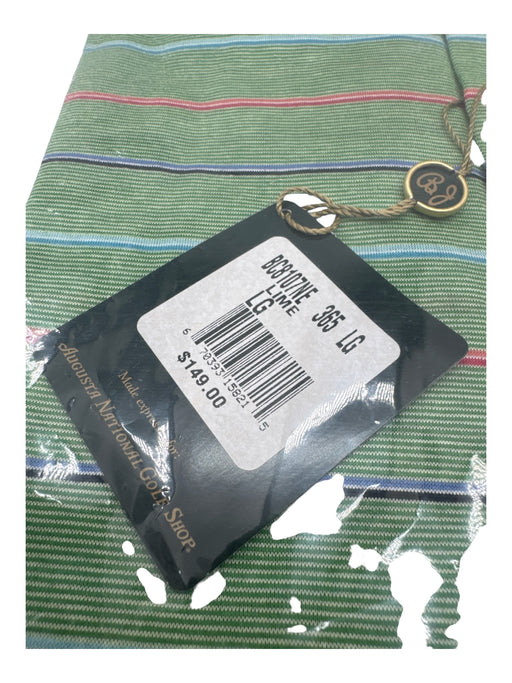 Bobby Jones NWT Size L Green & Blue Cotton Striped Polo Men's Short Sleeve Green & Blue / L