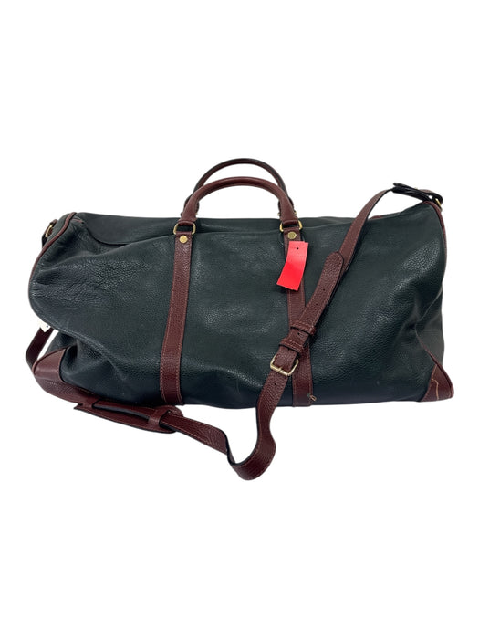 Fairway & Greene AS IS Green Leather Solid Duffle Men's Bag Green
