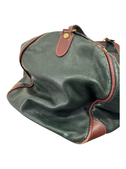 Fairway & Greene AS IS Green Leather Solid Duffle Men's Bag Green