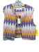 XiRENA Size M Purple, Pink, Orange Cotton & Polyester Quilted Diamonds Vest Purple, Pink, Orange / M