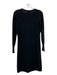 Neiman Marcus Size S Black Cashmere Crew Neck Long Sleeve Dress Black / S