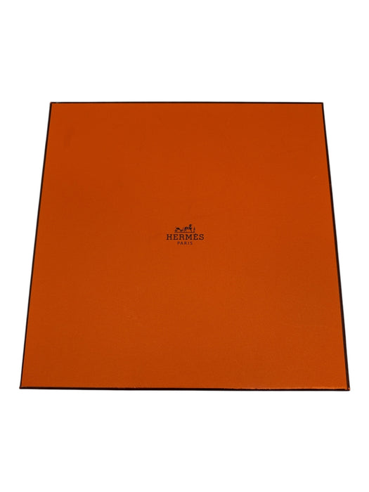 Hermes Green Print Silk Equestrian Square scarf Green Print / Small