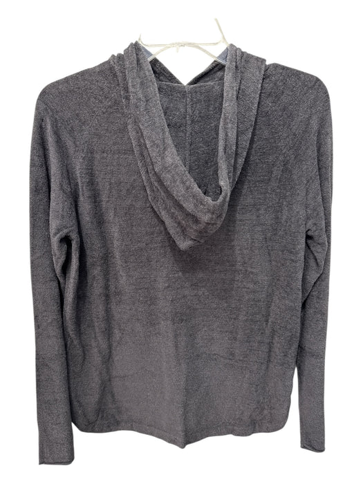 Barefoot Dreams Size M Dark Taupe Gray Polyester Hood kangaroo Pocket Sweater Dark Taupe Gray / M