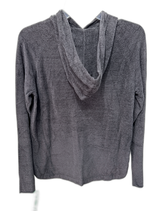 Barefoot Dreams Size M Dark Taupe Gray Polyester Hood kangaroo Pocket Sweater Dark Taupe Gray / M