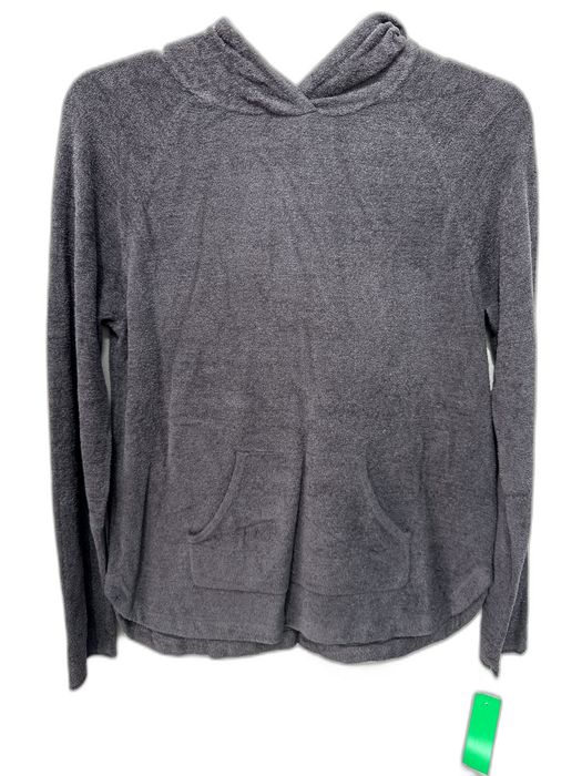 Barefoot Dreams Size M Dark Taupe Gray Polyester Hood kangaroo Pocket Sweater Dark Taupe Gray / M