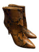 Schutz Shoe Size 9.5 Tan & brown Leather Snakeskin Pointed Toe Back Zip Boots Tan & brown / 9.5