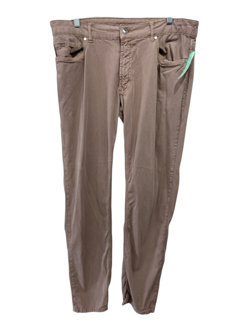 Peter Millar Size 35 Brown Cotton Blend Solid Zip Fly Men's Pants Brown / 35