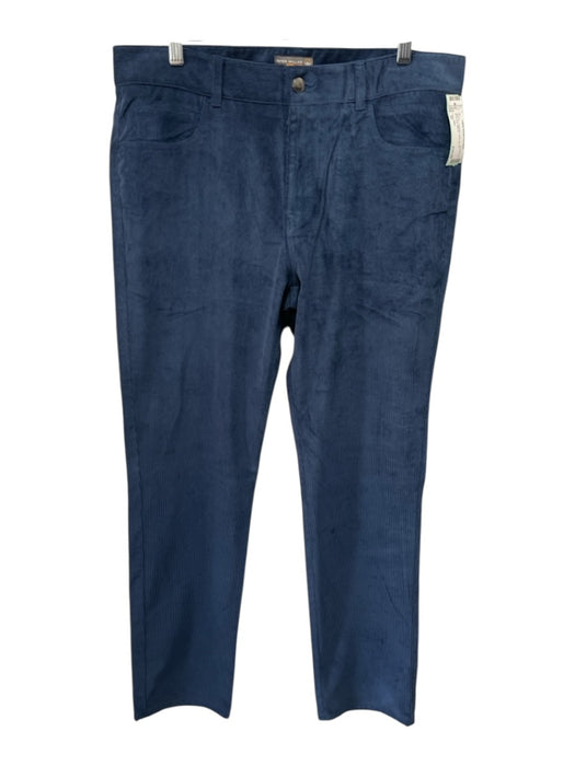 Peter Millar Size 35 Blue Polyester Solid Zip Fly Men's Pants Blue / 35