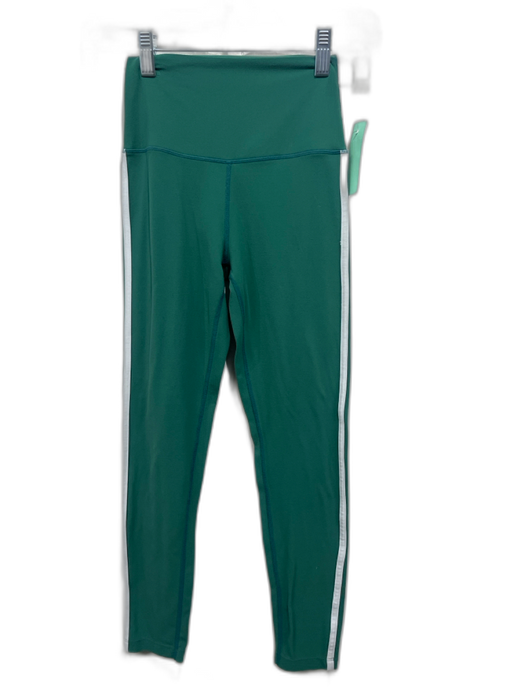 Splits 59 Size S Green & White Nylon Blend Athletic Stripe Leggings Pant Set Green & White / S