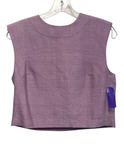 Julia Amory Size XS Light Purple Silk Textured Sleeveless Zip & Hook Pant Set Light Purple / XS
