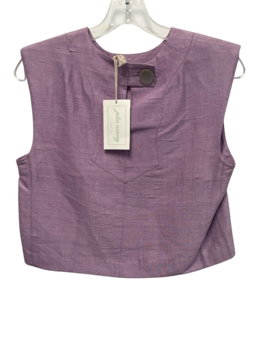 Julia Amory Size XS Light Purple Silk Textured Sleeveless Zip & Hook Pant Set Light Purple / XS
