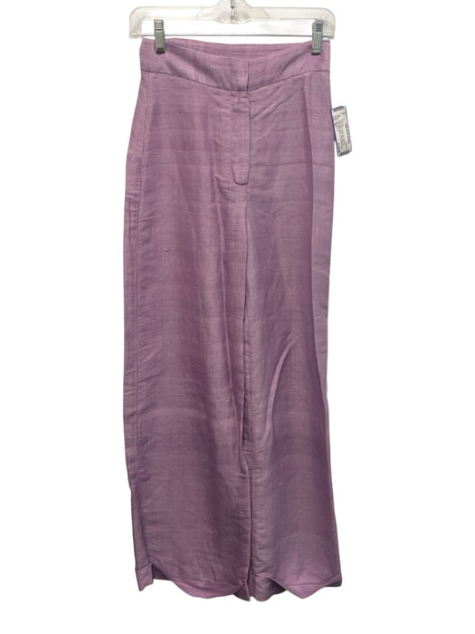 Julia Amory Size XS Light Purple Silk Textured Sleeveless Zip & Hook Pant Set Light Purple / XS
