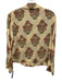 J Crew Size XS Cream, Pink & Green Viscose Floral Long Sleeve Button Down Top Cream, Pink & Green / XS