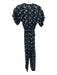 Ulla Johnson Size XS / 0 Navy Blue & White Cotton & Rayon Floral V Neck Jumpsuit Navy Blue & White / XS / 0