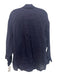 Vitamin A Size XS Navy Blue Linen Long Sleeve Button Down Collar Oversize Top Navy Blue / XS