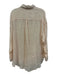 Vitamin A Size S Peach Pink Linen Long Sleeve Button Down Collar Oversize Top Peach Pink / S