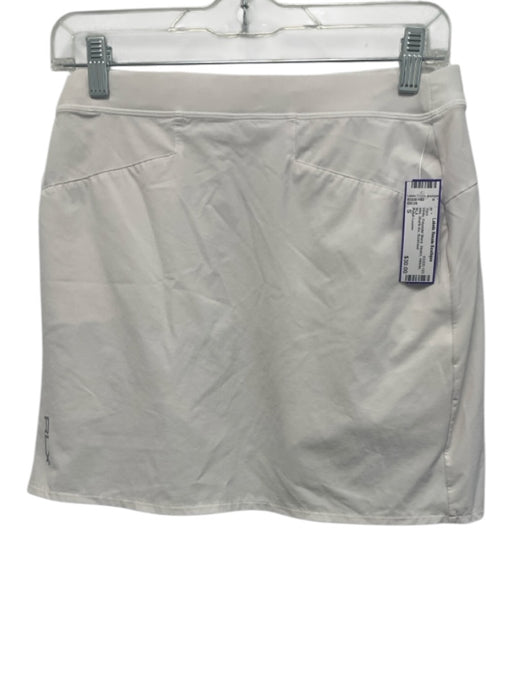 Ralph Lauren Size S White Polyester Blend Stretch Athletic Mini Shorts Inc Skirt White / S
