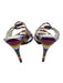 Alexandre Birman Shoe Size 36 Multi Color Leather Striped Mid Heel Sandals Multi Color / 36