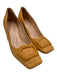 Rupert Sanderson Shoe Size 36 Mustard Yellow Leather Square Toe Buckle Pumps Mustard Yellow / 36