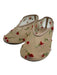 Khaite Shoe Size 36.5 Beige, Green & Red Mesh Floral Embroidered Slip On Flats Beige, Green & Red / 36.5