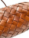 Dragon Diffusion Bags Brown Leather Woven Top Handle Shoulder Bag Brown / M
