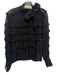 Isabel Marant Size 36 / Small Black Polyester flocked dot Ruffle Tie Neck Top Black / 36 / Small