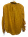 Forte Forte Size 0 Marigold Yellow Cotton Silk Ruffle V Neck Long Sleeve Top Marigold Yellow / 0