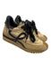 Loewe Shoe Size 36 Tan Brown Leather Upper Nylon Logo Lace Up Low Top Sneakers Tan Brown / 36
