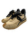 Loewe Shoe Size 36 Tan Brown Leather Upper Nylon Logo Lace Up Low Top Sneakers Tan Brown / 36