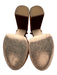 Loeffler Randall Shoe Size 6 Rust Brown Textile open toe Knot Ankle Wrap Pumps Rust Brown / 6