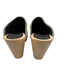 No. 6 Shoe Size 36 Black, Brown, Green Ponyhair Leather Upper Wood Sole Clogs Black, Brown, Green / 36