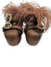 Autumn Adeigbo Shoe Size 37 Mixed Browns Leather Upper Wood Sole Feathers Clogs Mixed Browns / 37