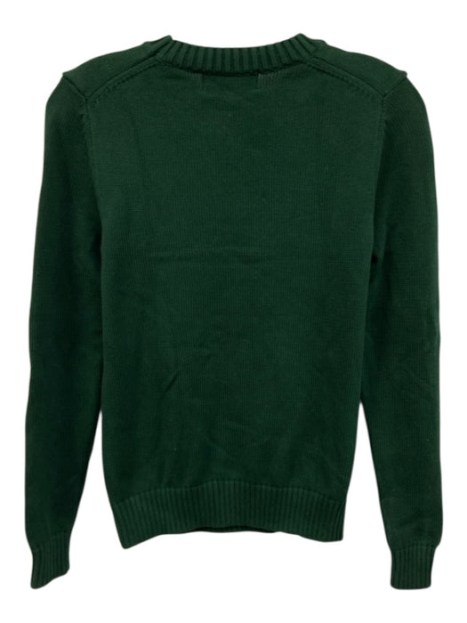 Renwick Size XS Green & Pink Cotton Golf Ribbed Trim Sweater Green & Pink / XS