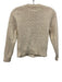 Doen Size XS Cream Wool Blend Cable Knit Round Neck Cardigan Cream / XS
