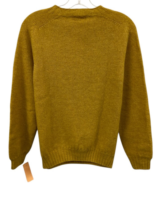 Plain Goods Size S Yellow Virgin Wool High Neck Sweater Yellow / S
